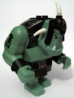 Минифигурка Lego Castle Fantasy Era - Troll, Sand Green with Black Armor cas424