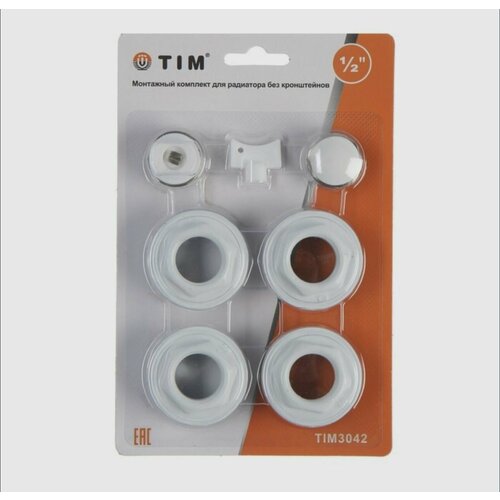 кронштейн tim tim3042 белый 7 шт Пробки радиаторные без кронштейнов 1/2 TIM TIM3042