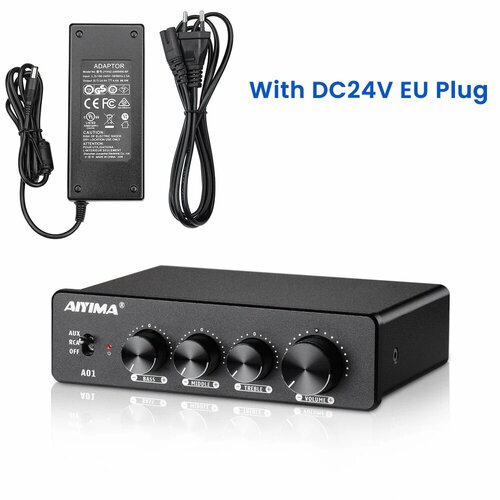 Усилитель AIYIMA Audio A01 TPA3116D2 100 Вт with 24V EU Plug 5354₽