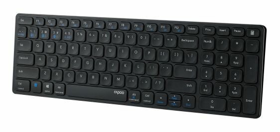 Клавиатура Rapoo E9700M DARK GREY серый USB беспроводная BT/Radio slim Multimedia для ноутбука — фото 1