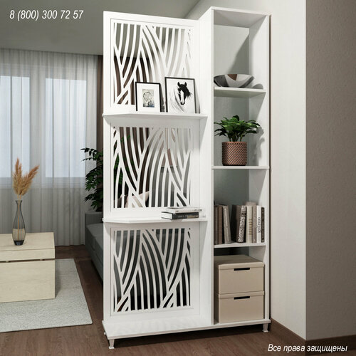 Стеллаж перегородка для зонирования комнаты Очаг 27000₽