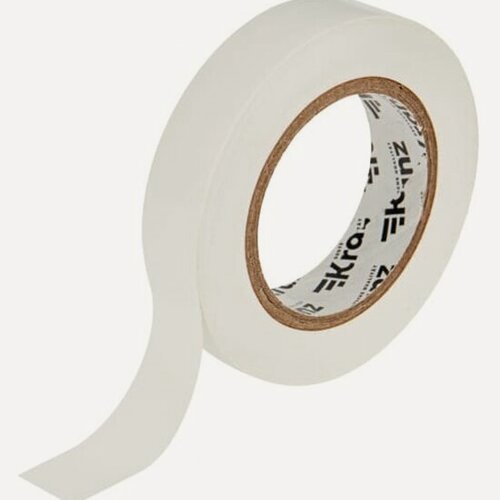 Изображение товара Изолента Kranz ПВХ 0,13х15 мм, 20 м, белая