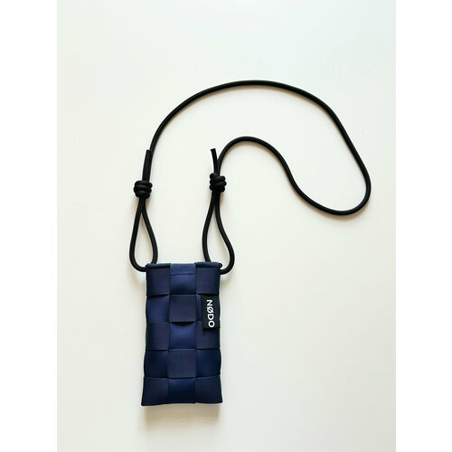 Сумка кросс-боди NODO, фактура матовая, плетеная, гладкая, синий