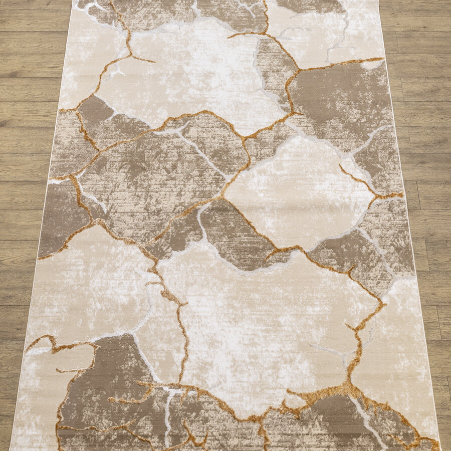Ковер Турецкий Nord дизайн 10455A цвет BEIGE / GOLD 1.2x1.8м