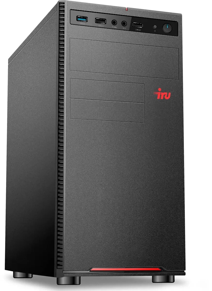 Компьютер iRU Home 310H6SE Intel Core i5 12400, DDR4 16ГБ, 512ГБ(SSD), Intel UHD Graphics 730, FreeDOS, черный [2028636]