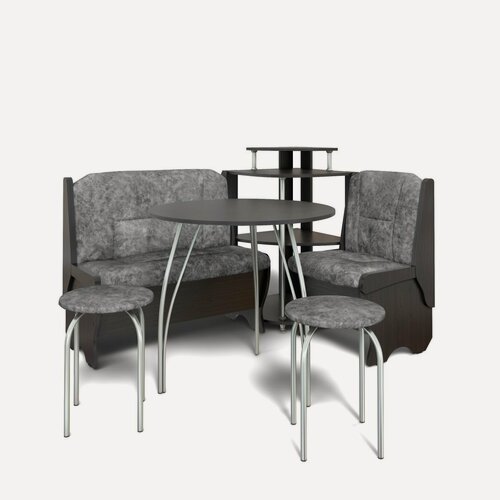 Изображение товара Кухонный набор Лилия Венге/Велюр Графит/Серебро