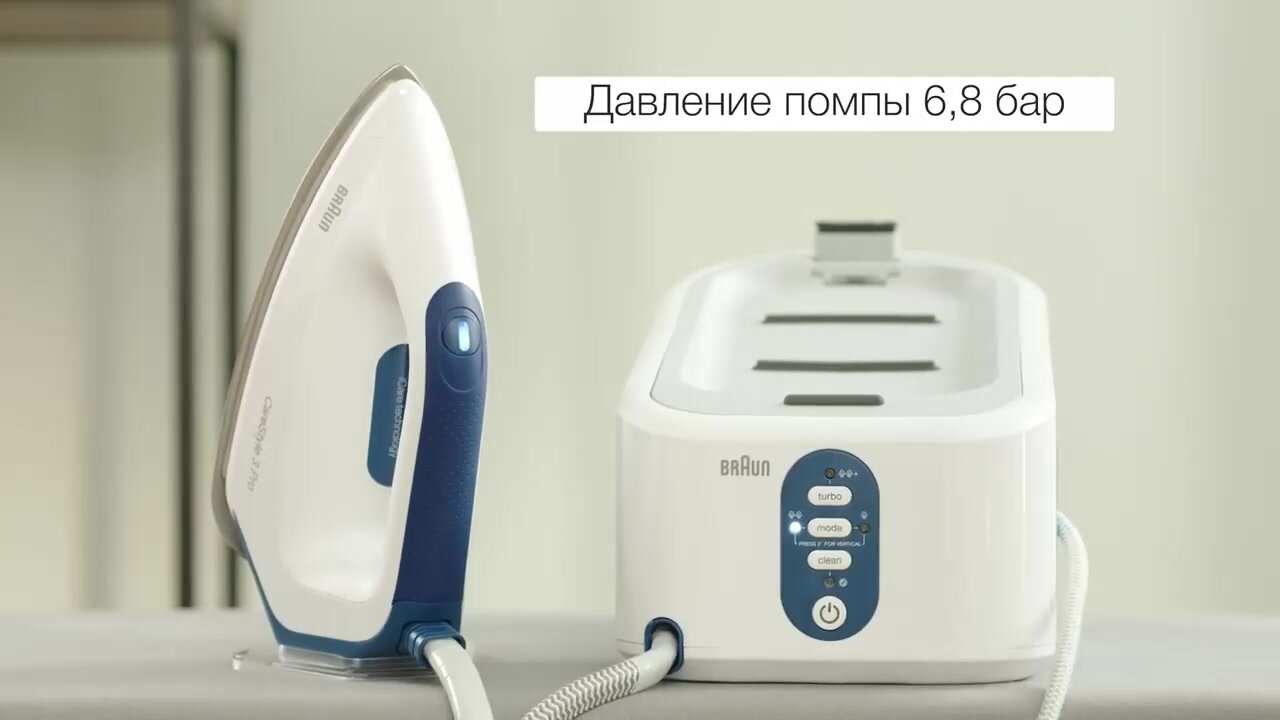 Парогенератор BRAUN CareStyle 3 IS3157BL (Цвет: Белый / Голубой) — фото 1