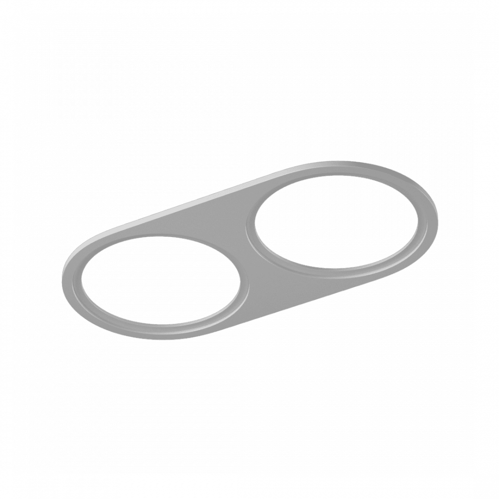 Рамка Двойная SWG PRO COMBO 4R2 WH Белая   СВГ 004192 