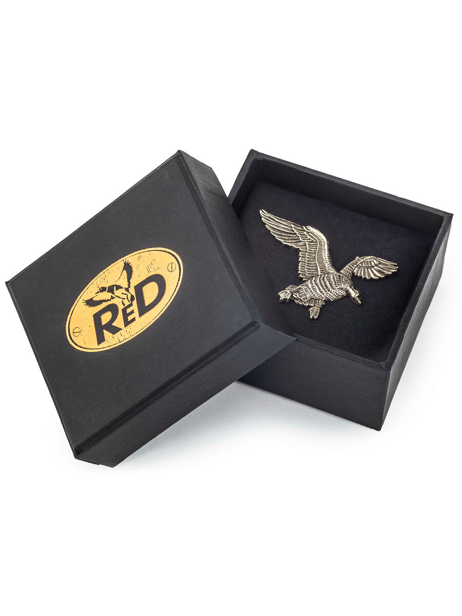 Значок ReD, 1 шт., серебряный — фото 1