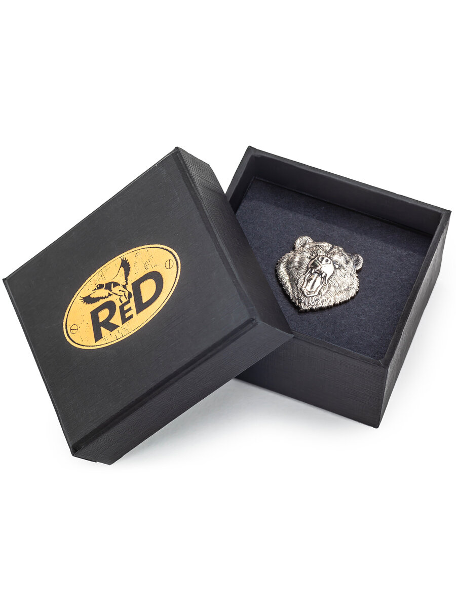 Значок ReD, 1 шт., серебряный — фото 1