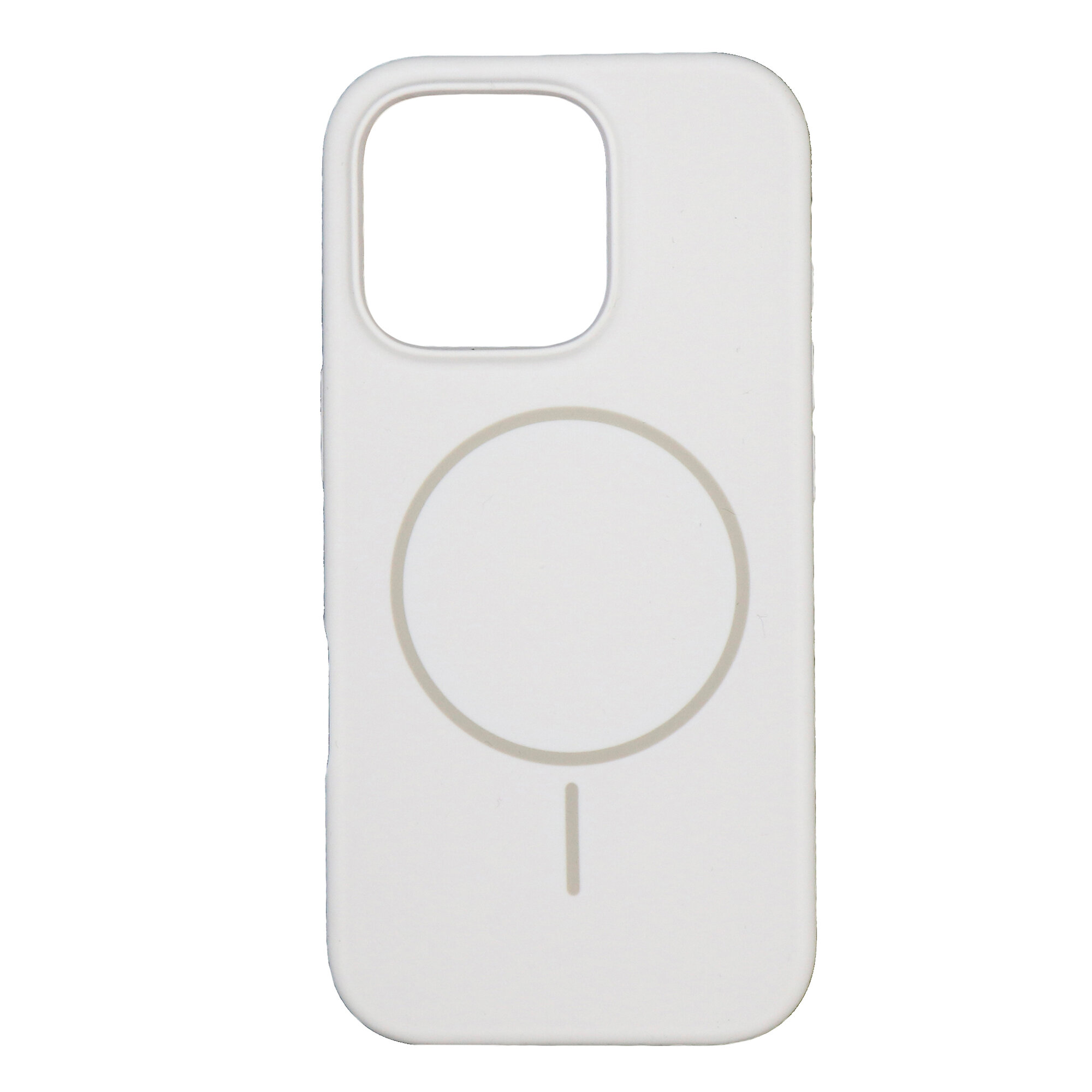 Чехол-накладка для iPhone 16 Pro, Silicon Case, магнитный (MagSafe), без лого, X-CASE, белый