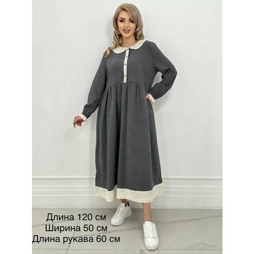 фото Платье , размер 44-48, серый shama style