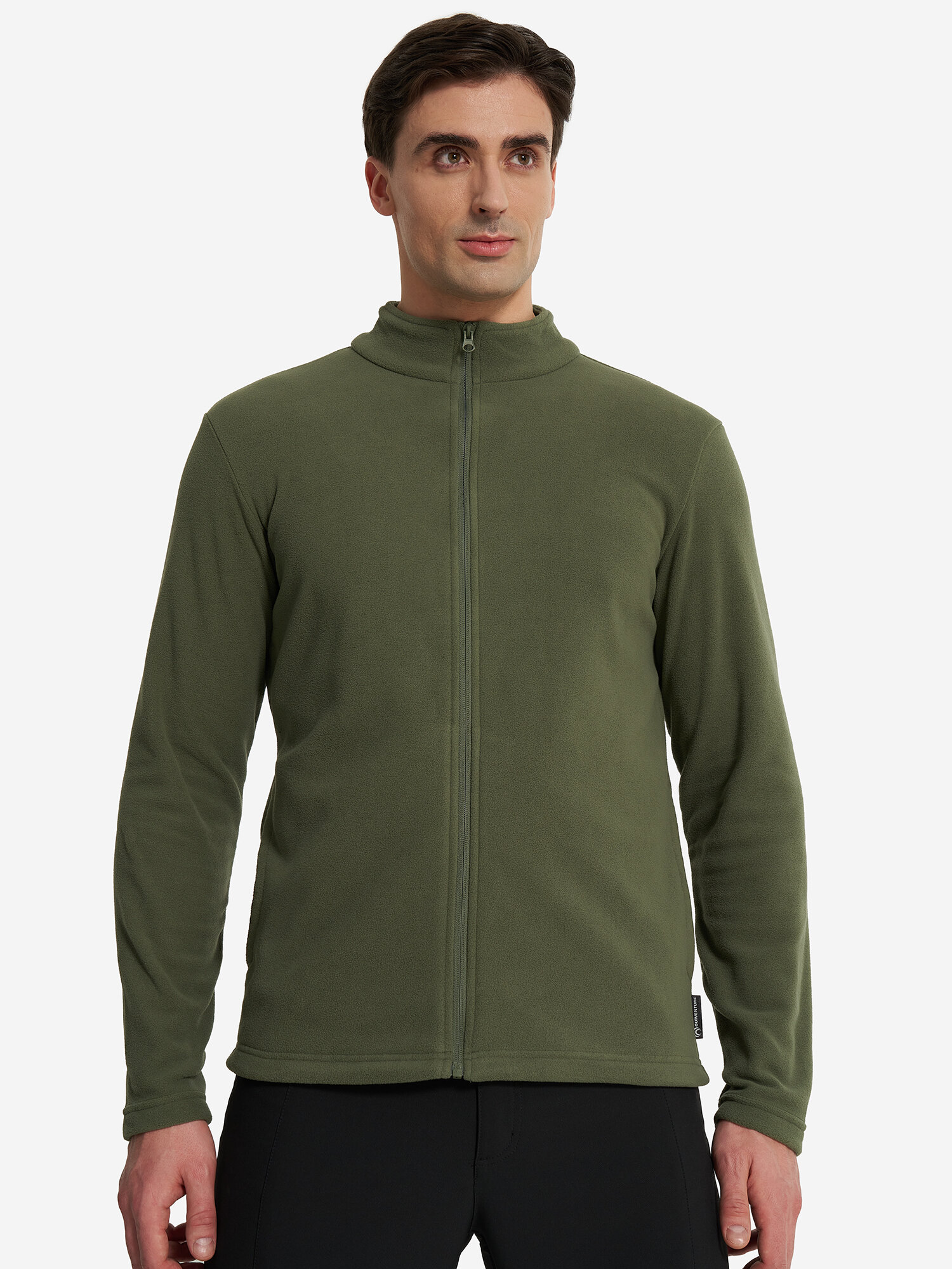Джемпер OUTVENTURE Men’s Fleece jumper full zip, размер 54, хаки — фото 1
