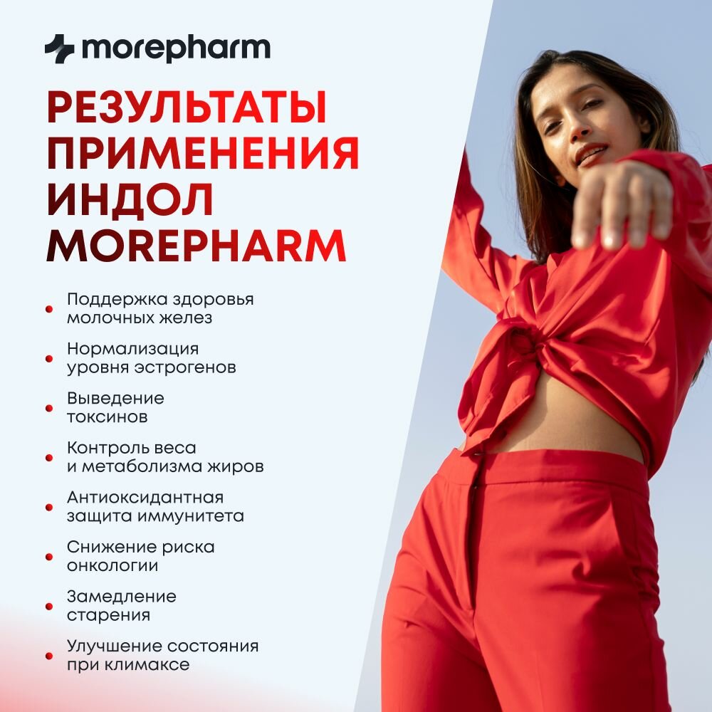 Изображение Индол 100 мг и фолиевая кислота 200 мг 60 капсул ( Индол 3 карбинол, витамин в9, экстракт брокколи ) профилактика и лечение мастопатии