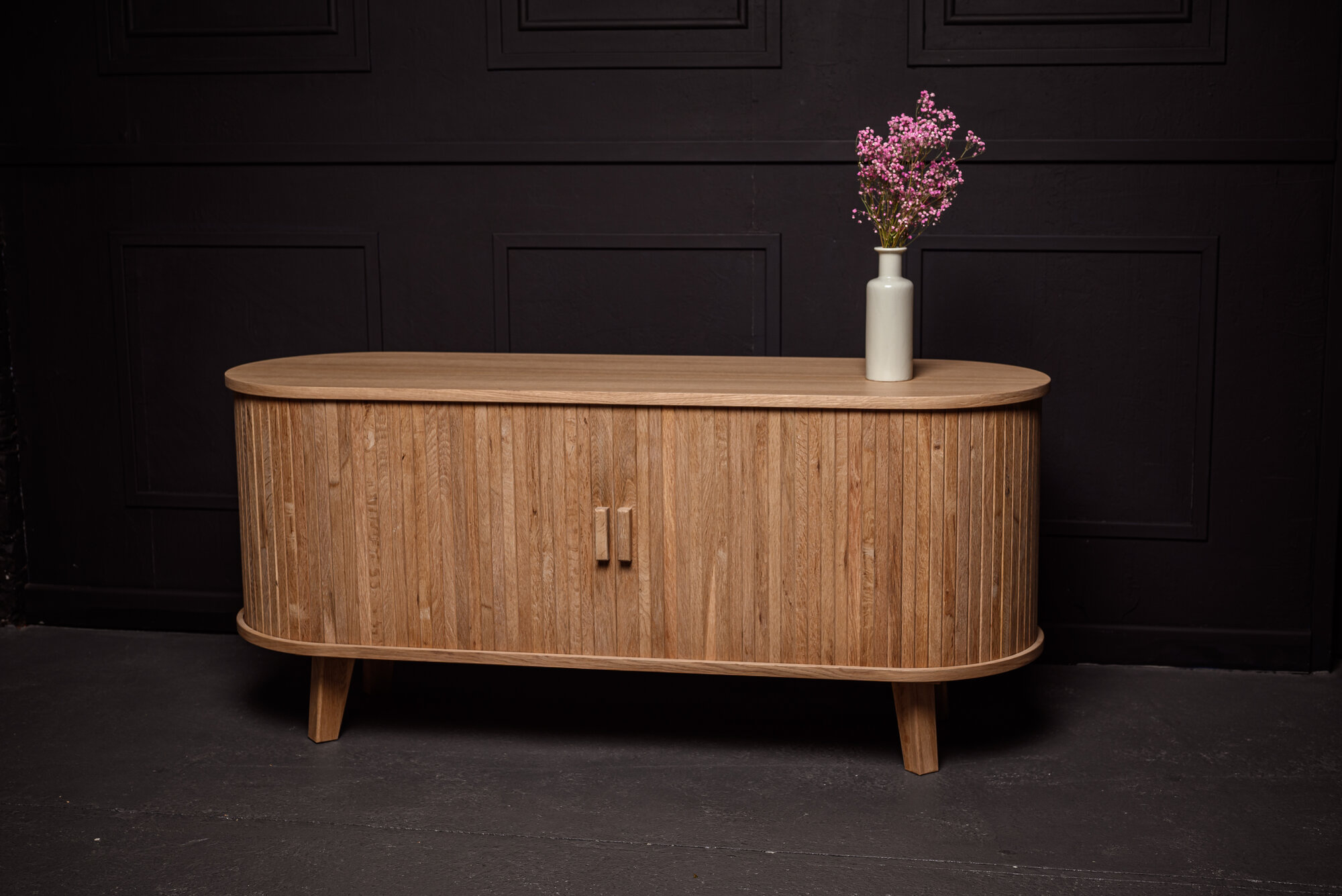 ТВ тумба из дуба, тумба под телевизор комод напольная в гостиную