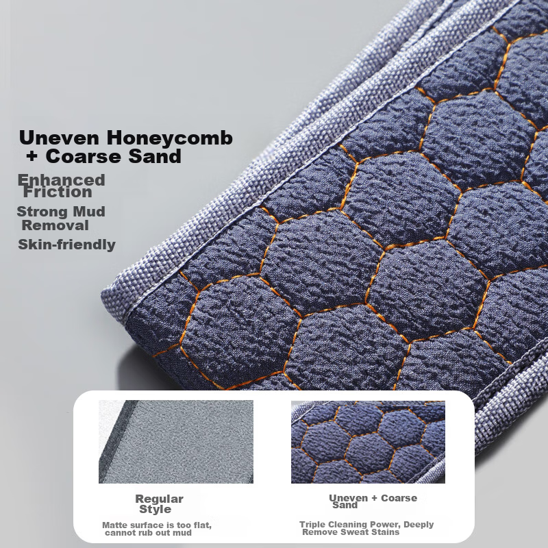 Creative Art Exfoliating Washcloth for Men, Bathing Tool, Shower Sponge, Bath Flower, Enlarged Coarse And Fine Sand, Back Scrubber, Exfoliating Back Strip