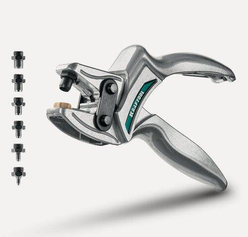 Изображение товара KRAFTOOL LPP-6 с набором насадок 1-6 мм, мощный дырокол для кожи (22952)