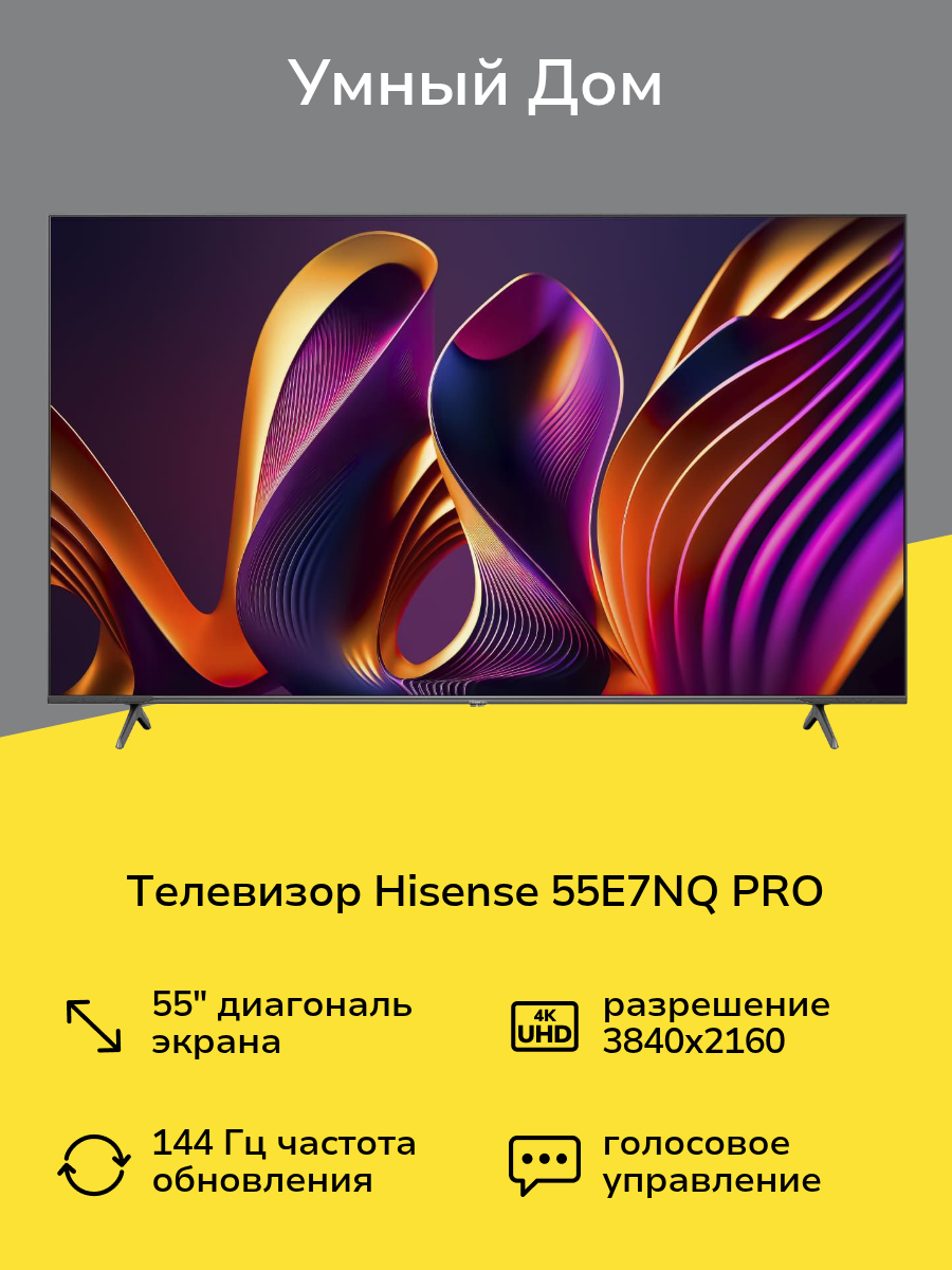 Телевизор Hisense 55E7NQ PRO