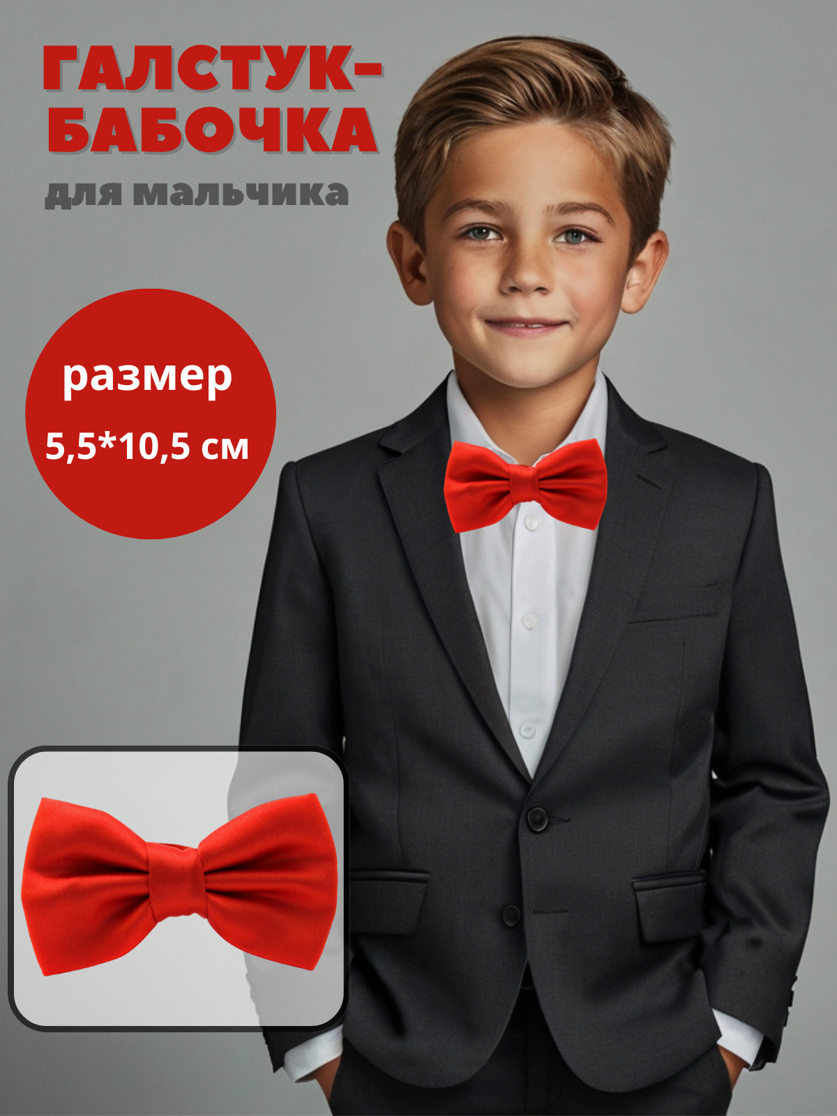 Бабочка Stilmark красный