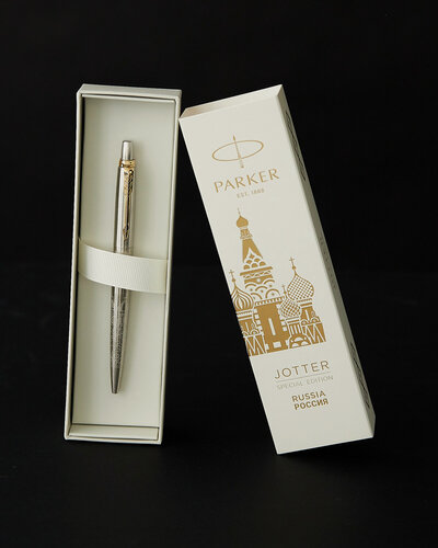 Изображение товара Шариковая ручка Parker Jotter Russia SE, цвет: St. Steel GT в подарочной упаковке