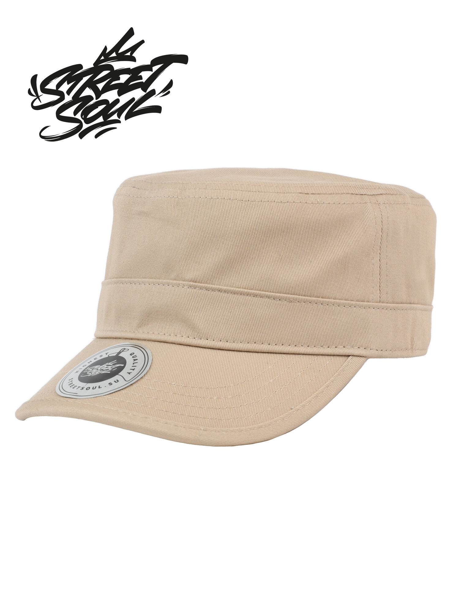 Кепка Street Soul Базовая коллекция для мужчин, размер M 56-59 см, светло-бежевый