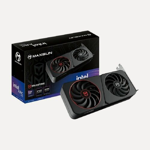 Изображение товара Видеокарта MAXSUN Intel Arc B580 Milestone 12G GDDR6, PCI-E x8 4.0, 192bit/2670-2850Mhz, 3xDP, HDMI