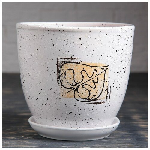 SUI Горшок цветочный Лист 25л с подставкой 1034₽