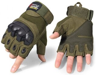 Тактические перчатки беспалые Army Tactical Gloves Зеленые Oliva XL