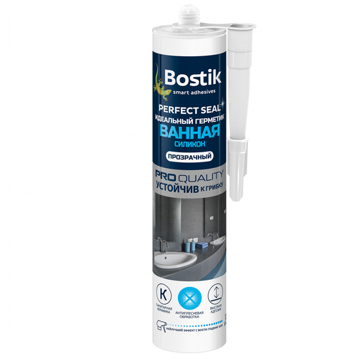 Bostik Perfect Seal Идеальный герметик Ванная Силикон прозрачный 280мл герметик bostik perfect seal идеальный ванная силикон