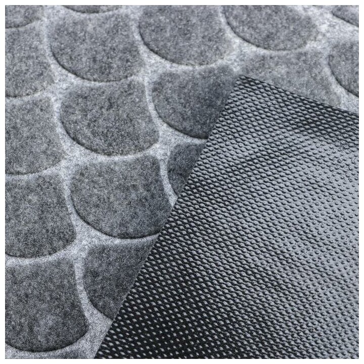 Коврик влаговпитывающий «Чешуйки», 40×60 см, цвет серый - фотография № 5