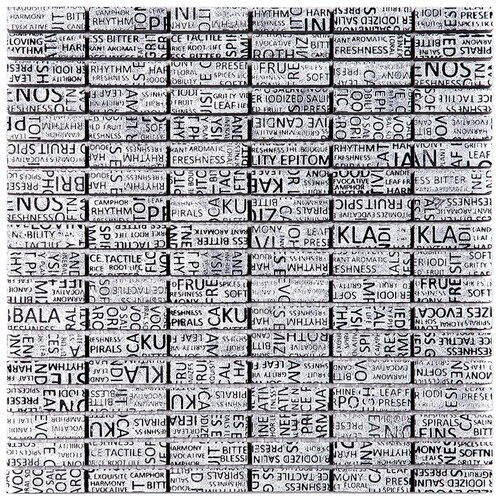 Декоративная мозаика мрамор Skalini IMS-3 черный серебряный темный прямоугольник