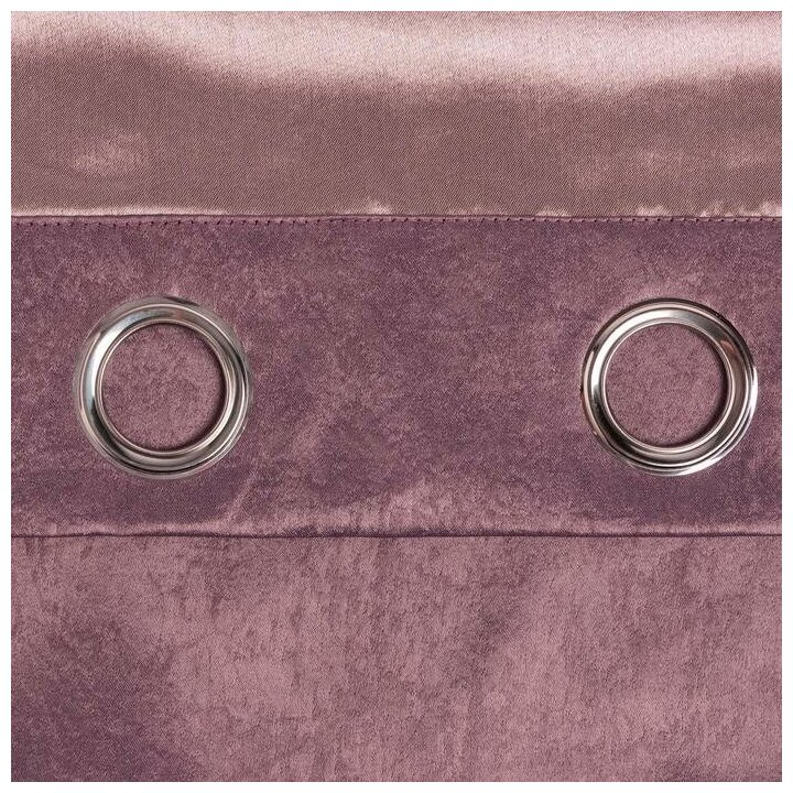 Штора портьерная Этель "Классика"цв.фиолетовый, 250*265 см,100% п/э - фотография № 6