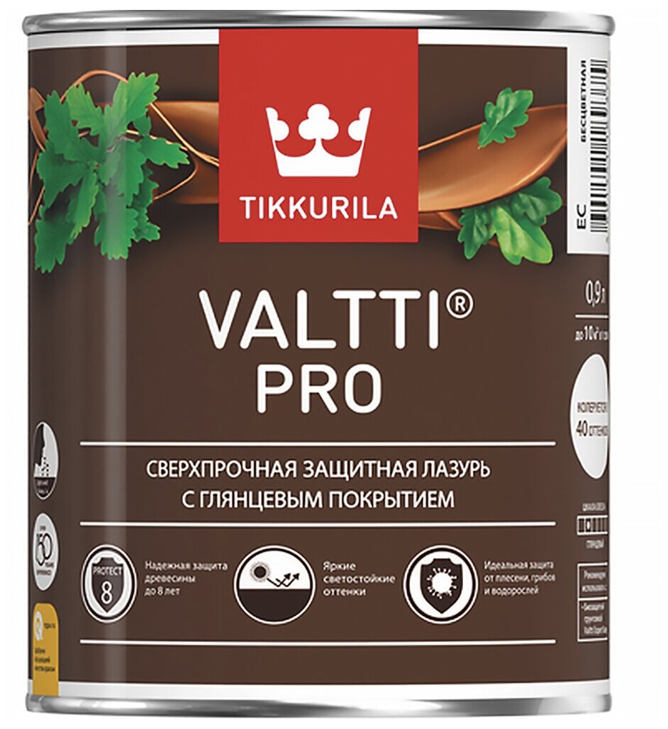 Антисептик для дерева Valtti Pro (Валтти Про) TIKKURILA 0,9л бесцветный