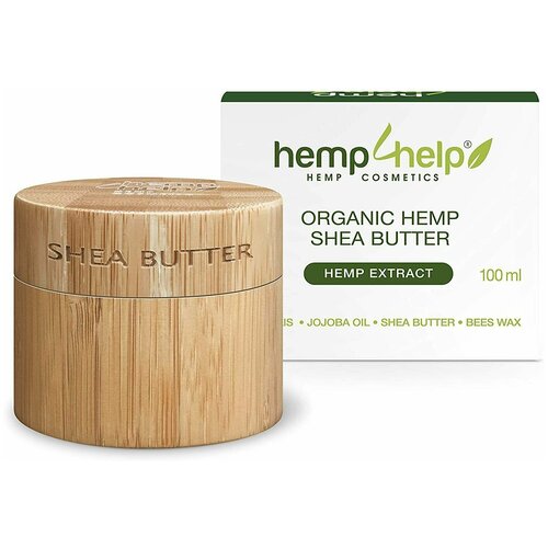 Органический крем Hemp Help HEMP COSMETIC, Крем для увлажнения тела и лица от растяжек, шрамов, морщин, псориаза