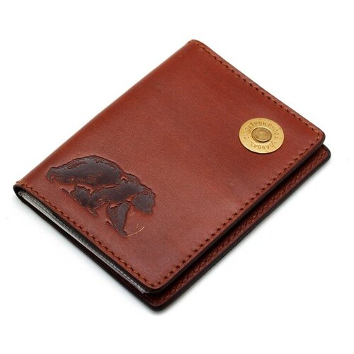 Пергама, натуральная кожа, коричневый