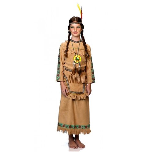 Платье индейской девочки (4987), 104 см.