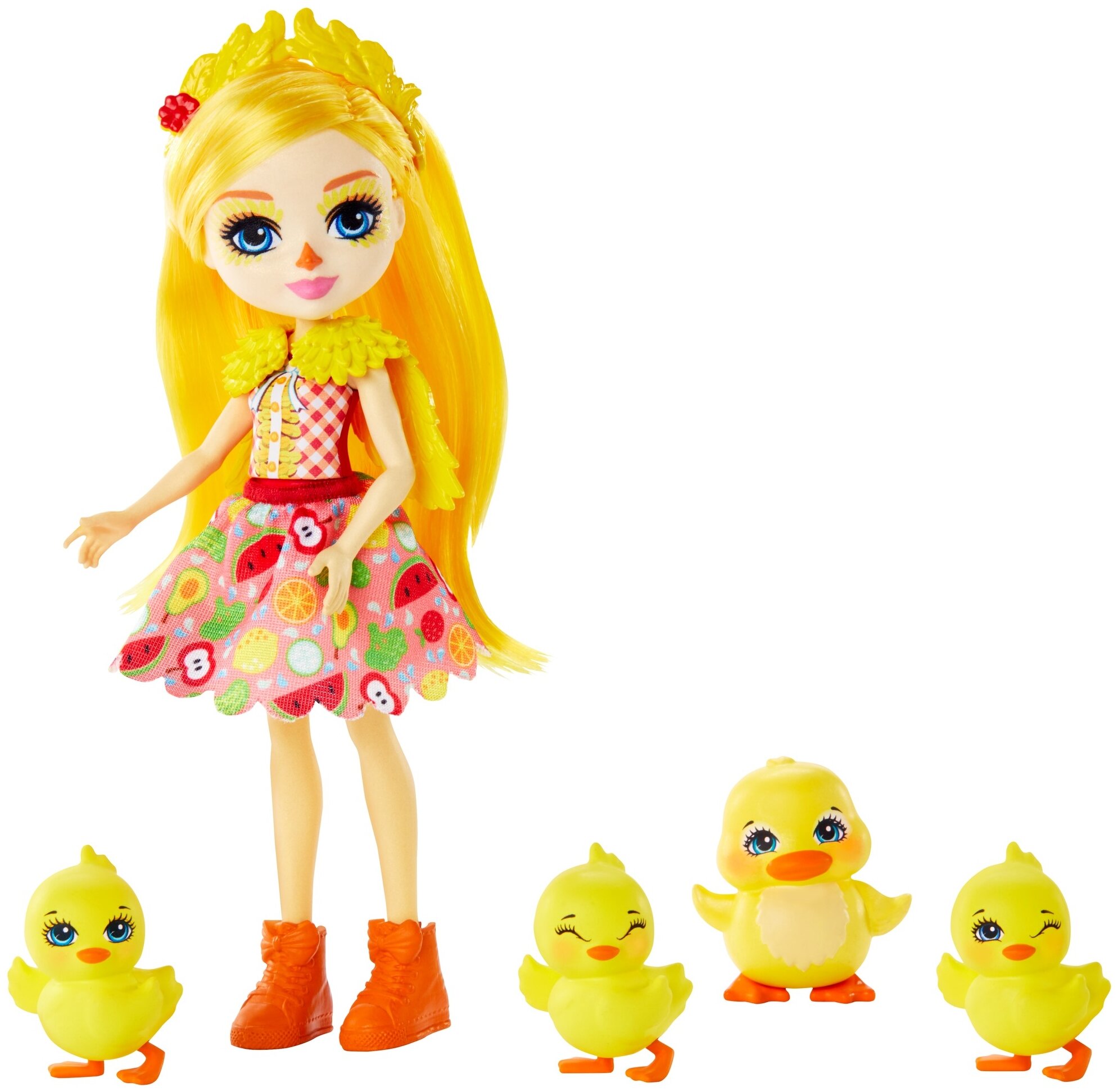 Игровой набор Mattel Enchantimals Кукла Далматинец Десса с 3 зверушками