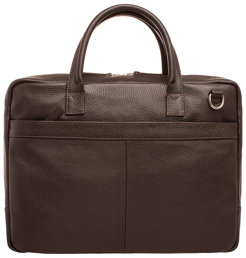 Деловая сумка для ноутбука Carter Brown мужская кожаная коричневая