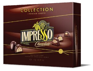 Набор шоколадных конфет IMPRESSO PREMIUM, коричневый, 424 гр.