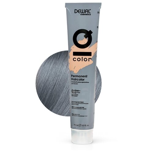 Dewal Cosmetics Краситель перманентный IQ COLOR, 8.11 Light Intense Ash Blonde