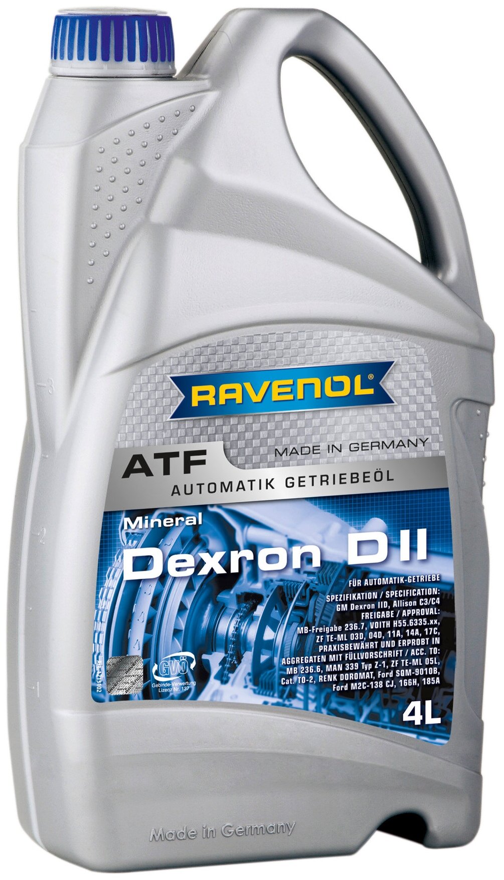 Масло Трансмиссионное Atf Dexron Dii (4Л) Ravenol арт. 4014835733596