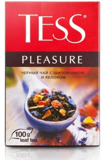 Чай Tess Pleasure черный листовой ароматизированный, 100 г