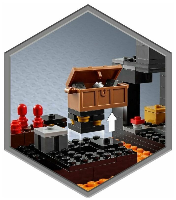 Конструктор LEGO Minecraft "Нижний бастион" 21185 - фото №5