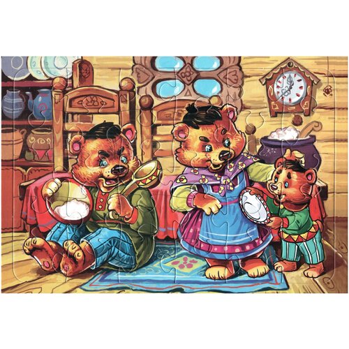 Пазл для малышей Аделаида Три медведя 30 элементов