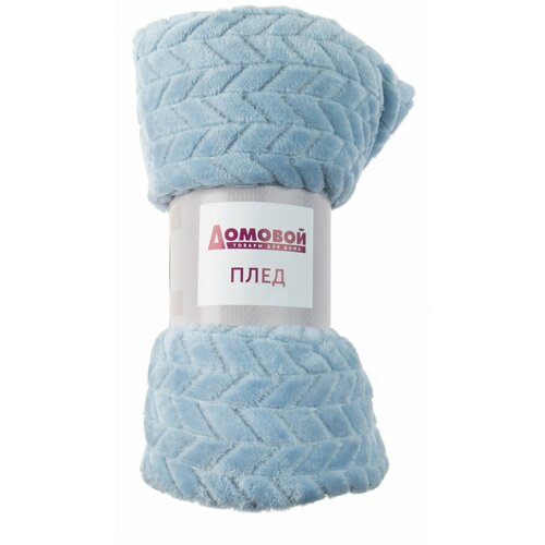 Плед Inflori 140х200 см микрофибра микрофибра фланель голубой 2888₽