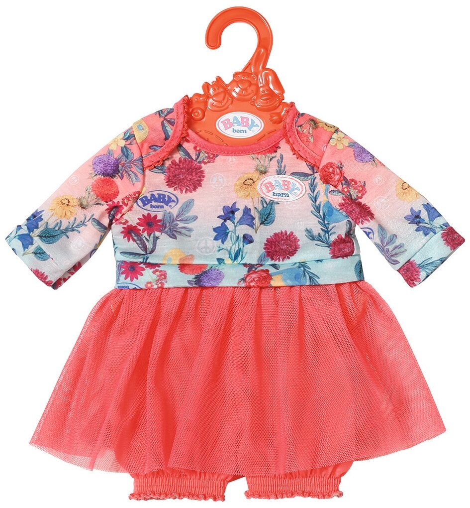 Zapf Creation Baby Born 826-973 Бэби Борн трендовое платье с розовой юбкой