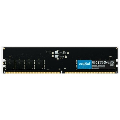 Crucial Модуль памяти DDR5 16GB 4800 MT s CL40 16Gbit CT16G48C40U5 547100₽