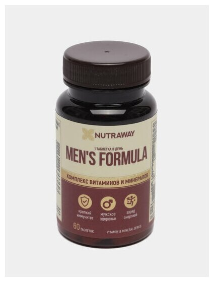 Витаминный комплекс для мужчин NUTRAWAY 60 таблеток