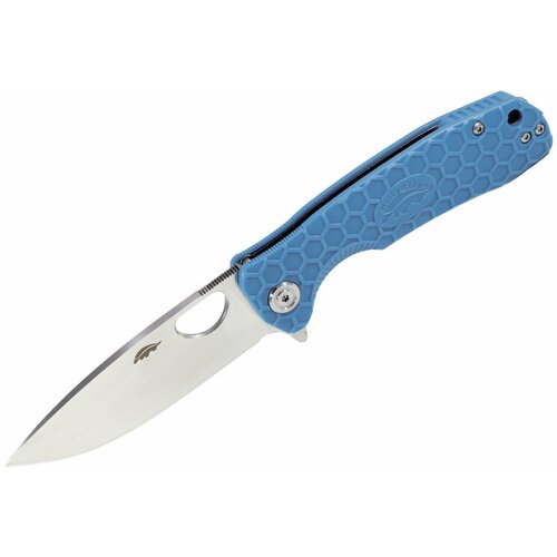 Нож Honey Badger Flipper D2 M (HB1058) с голубой рукоятью