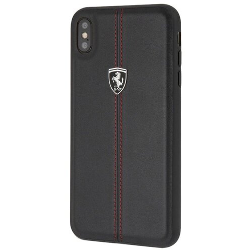 фото Чехол-накладка cg mobile ferrari heritage hard leather для apple iphone xs max черный